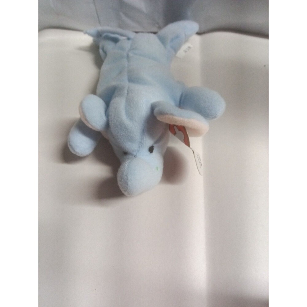 Ty Beanie Babies Peanut The Elephant - Light Blue 6 Inches Long 1995